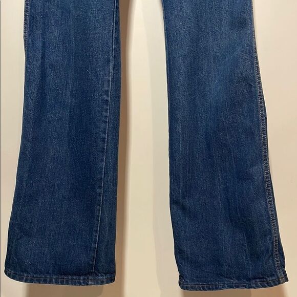 Vintage Classic Blue Flare Wide Leg Jeans - Picture 4 of 11